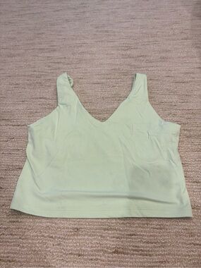 Athleta Mint Green V-Neck Tank Top